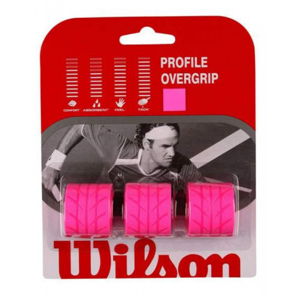 Обмотка Wilson Profile Overgrip Pink 3pack