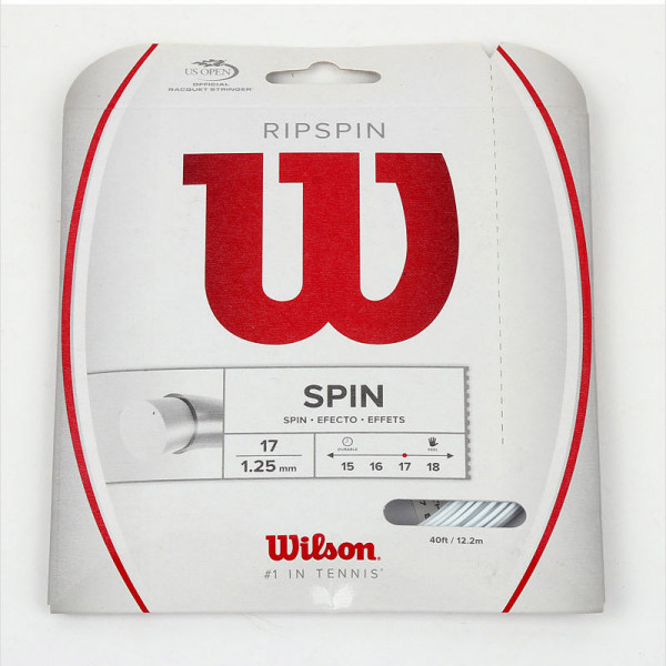 Теннисная струна Wilson RIPSPIN 17 WH
